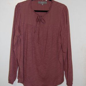 Tie neck, smocked top